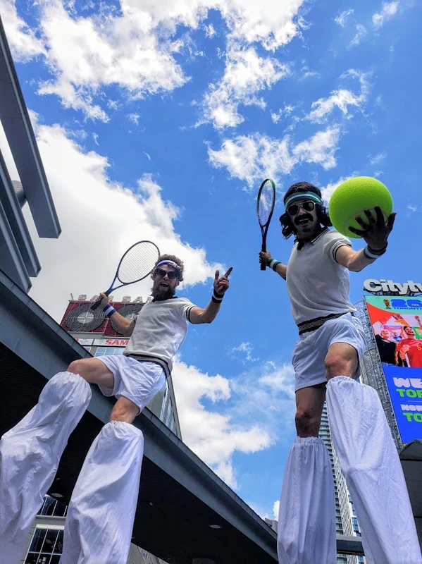Retro Tennis Champs - Stilt Walker - Duos theme - image 4