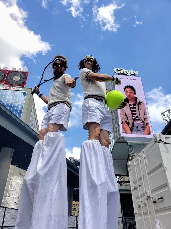 Retro Tennis Champs - Stilt Walker - Duos theme - image 7