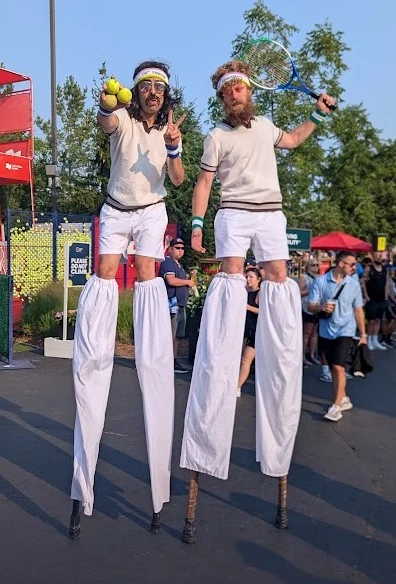 Retro Tennis Champs - Stiltwalker - Festival theme