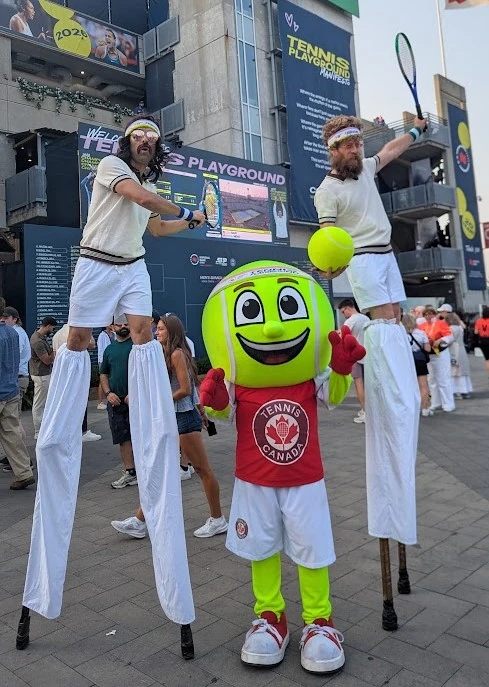 Retro Tennis Champs - Stiltwalker - Festival theme - image 2