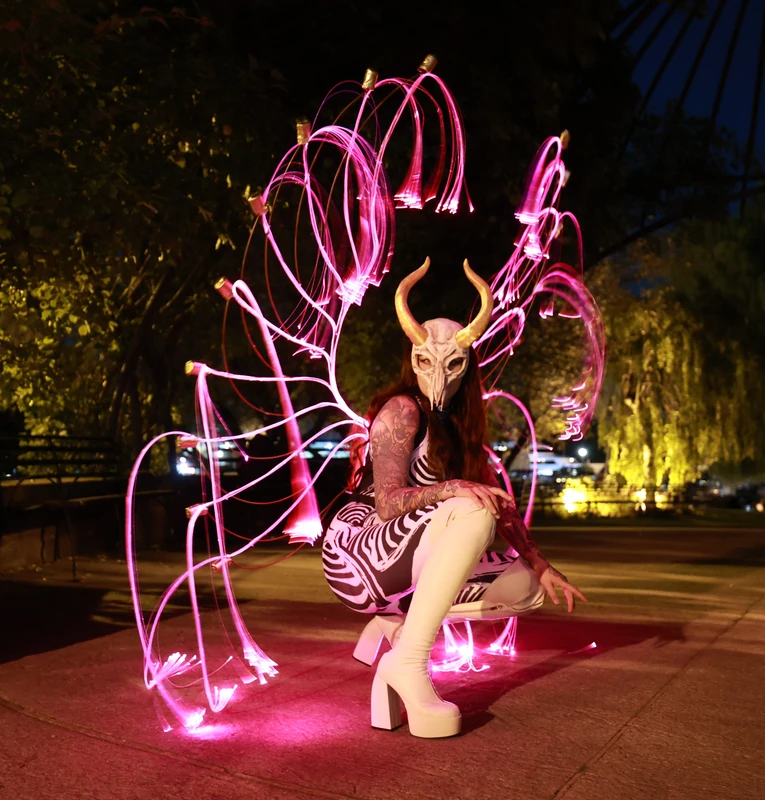 Winged Demon LED - Roamer / Dancer  - Scary theme - image 3 performer