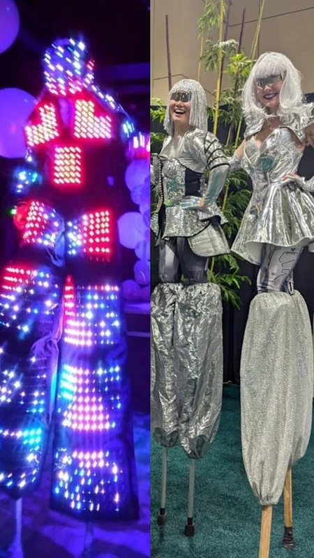 Space Future Mirror Chrome Circus Entertainers Toronto