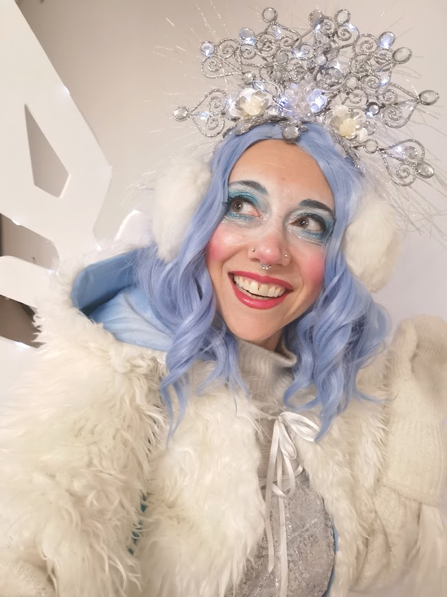 Hire circus performers event entertainers Toronto Hala circus arts LED Snowflake Sprite